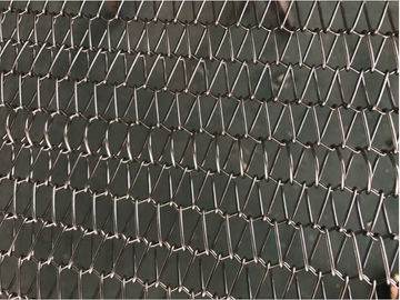 Конвейерная лента металла обезвоживания, конвейерная лента нержавеющей стали с большой сетью шарика