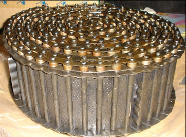 Конвейерная лента печи металлопластинчатая с термической обработкой цепи 5.0мм ролика толстой